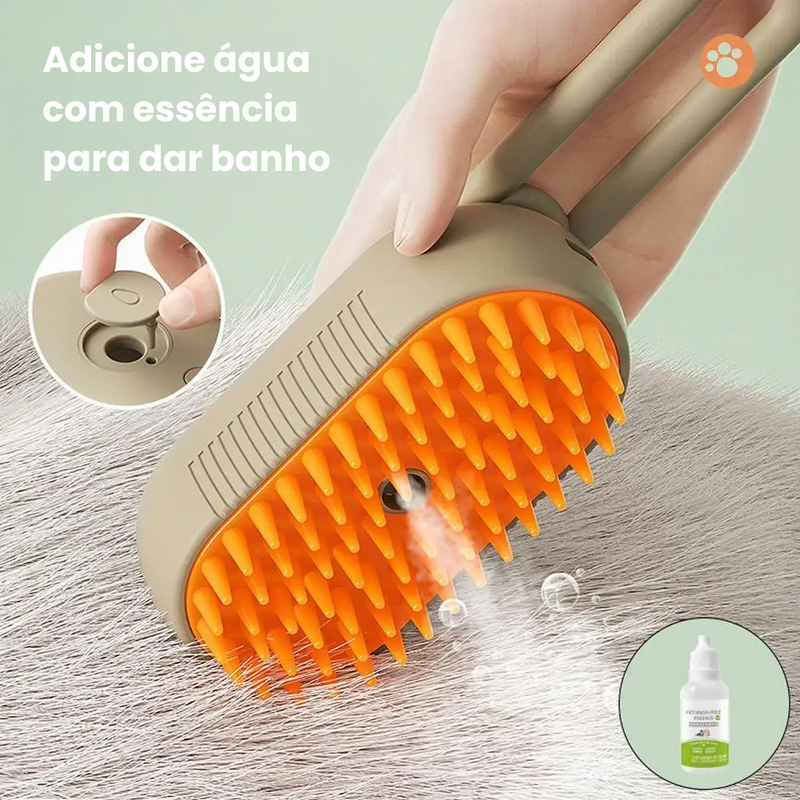 Escova de Limpeza a Vapor para Cães e Gatos